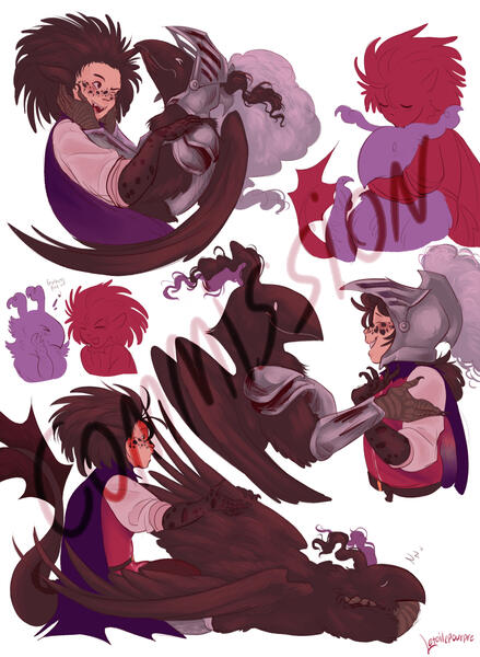 Voice of the Hero x OC (burntpaws on tumblr)